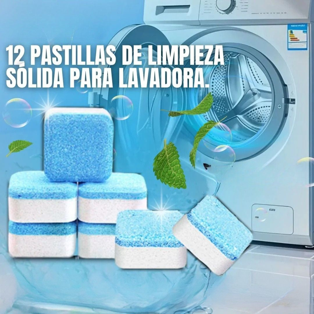 PASTILLAS LIMPIADORAS DE LAVADORA 🧼 ¡LAVADORA COMO NUEVA Y ROPA MÁS FRESCA: OFERTA 12 UNIDADES!