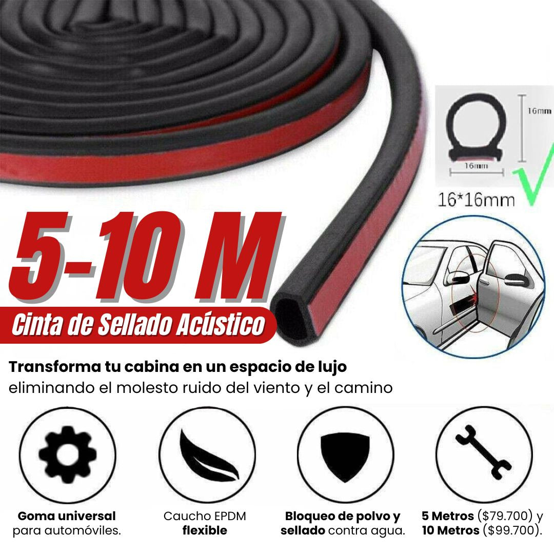 Cinta de Sellado Acústico: Reducción de ruido, polvo y filtraciones para vehículos🚍