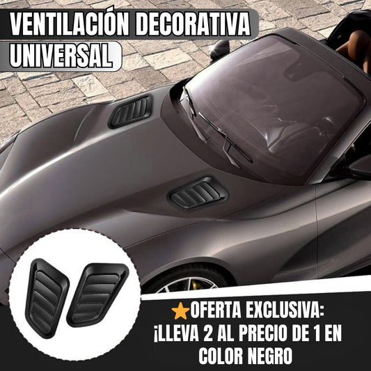 VENTILACIÓN DECORATIVA UNIVERSAL: ⭐OFERTA EXCLUSIVA: ¡LLEVA 2 AL PRECIO DE 1 EN COLOR NEGRO