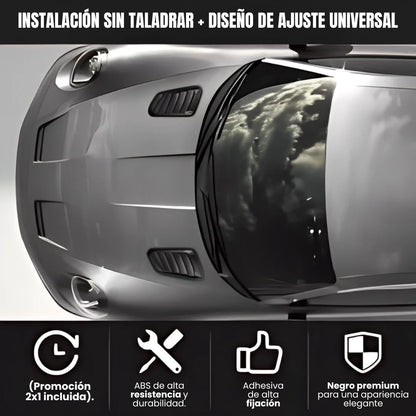 VENTILACIÓN DECORATIVA UNIVERSAL: ⭐OFERTA EXCLUSIVA: ¡LLEVA 2 AL PRECIO DE 1 EN COLOR NEGRO