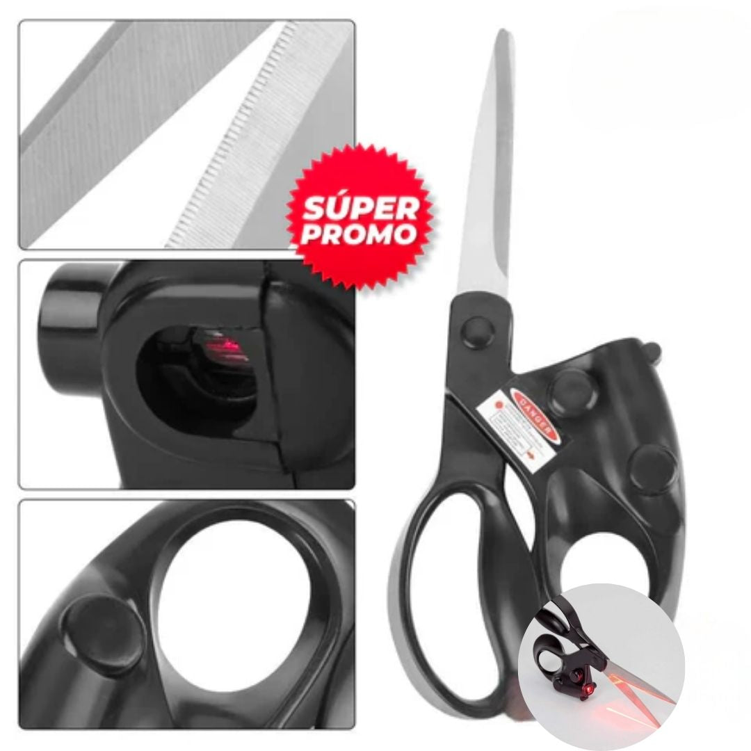 TIJERAS MULTIFUNCIONALES + guía láser para corte preciso✂️