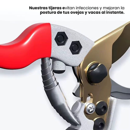 ✂️TIJERAS PARA PEZUÑAS PROFESIONAL: Máxima fuerza de corte para ganado y equinos