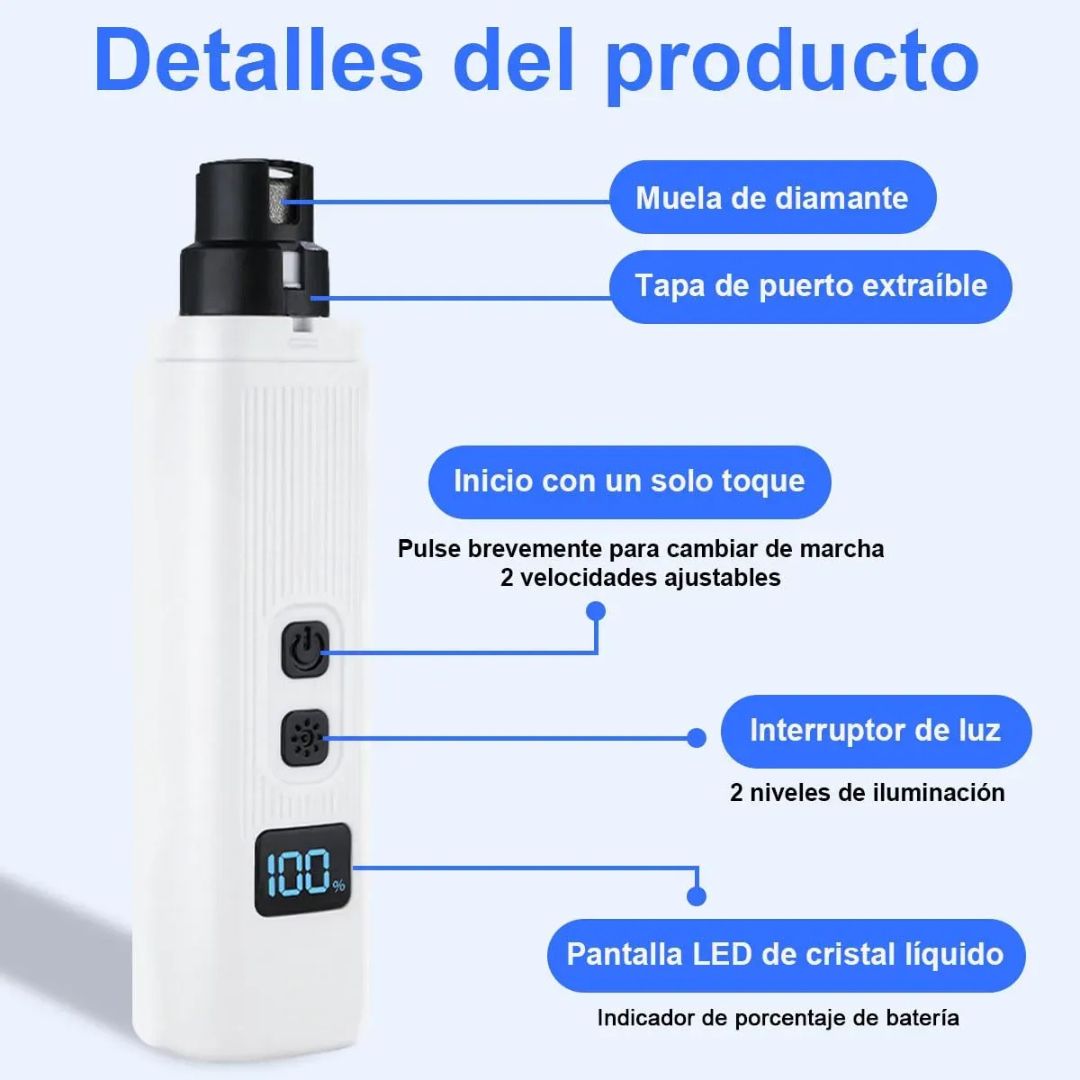 💅🏻CORTAÚÑAS LED PROFESIONAL: Luz de alta precisión para un corte seguro y sin dolor