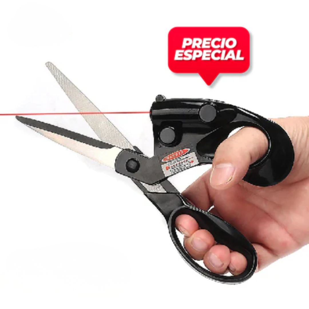 TIJERAS MULTIFUNCIONALES + guía láser para corte preciso✂️