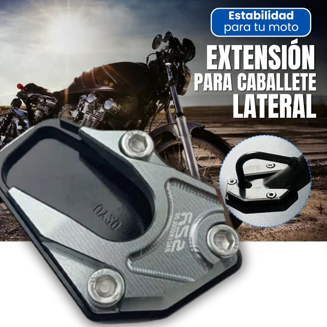 🏍️🏁EXTENSIÓN DE CABALLETE LATERAL + estable, duradera y antideslizante