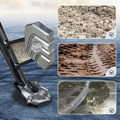 🏍️🏁EXTENSIÓN DE CABALLETE LATERAL + estable, duradera y antideslizante