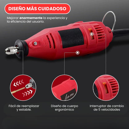 ⭐COMBO AMOLADORA Y CUCHILLA PROFESIONAL + potencia de cobre puro para cortes y afilado perfecto