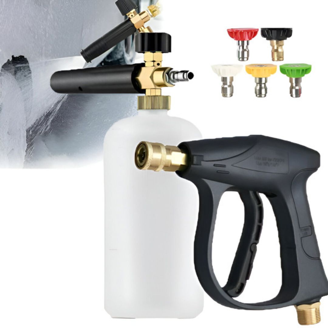 🔫💧PISTOLA DE ESPUMA Y AGUA: limpieza profunda, rápida y sin rayones