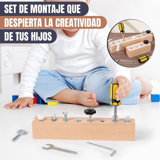 LittleBuilder™: EL SET DE MONTAJE QUE DESPIERTA LA CREATIVIDAD DE TUS HIJOS🧰