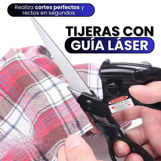 TIJERAS MULTIFUNCIONALES + guía láser para corte preciso✂️