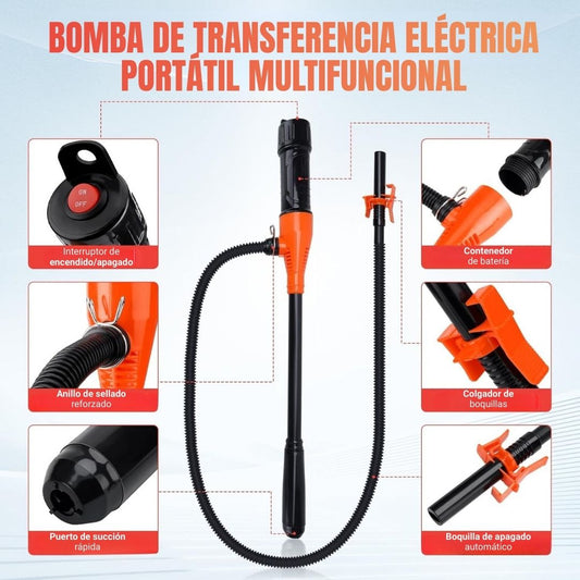 BOMBA DE TRANSFERENCIA ELÉCTRICA: Potencia inalámbrica para líquidos sin esfuerzo⛽