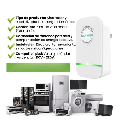 AHORRADOR DE ENERGÍA DOMÉSTICO: Optimización de red y estabilidad eléctrica💡