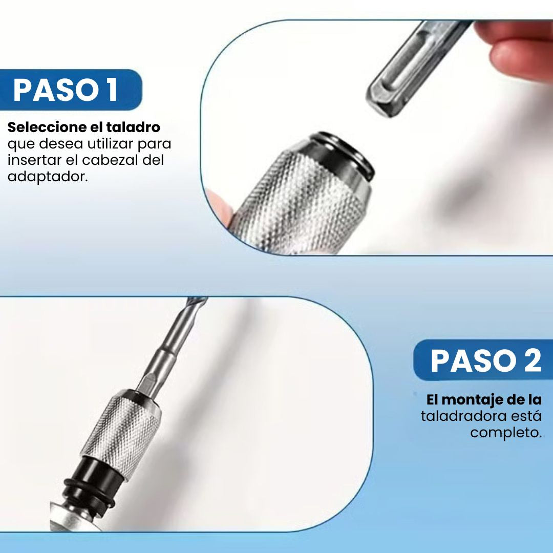 Kit adaptador de conversión de brocas para taladro (Adaptador + 3 brocas de alta resistencia)🚘🧰