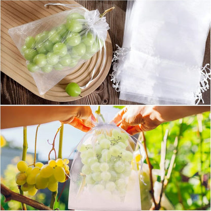 🍇 Bolsas de protección frutal: malla pro (pack x100)