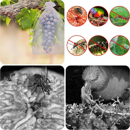 🍇 Bolsas de protección frutal: malla pro (pack x100)