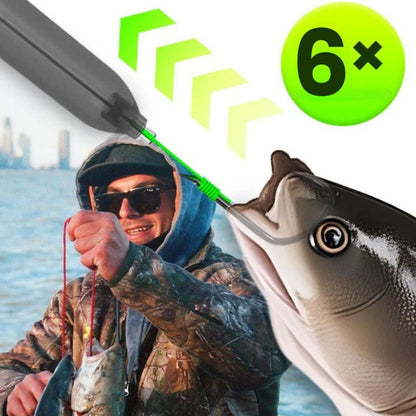 EQUIPO DE PESCA TAIWÁN X6 ANZUELOS: Efectividad total y máximo alcance🐟🎣