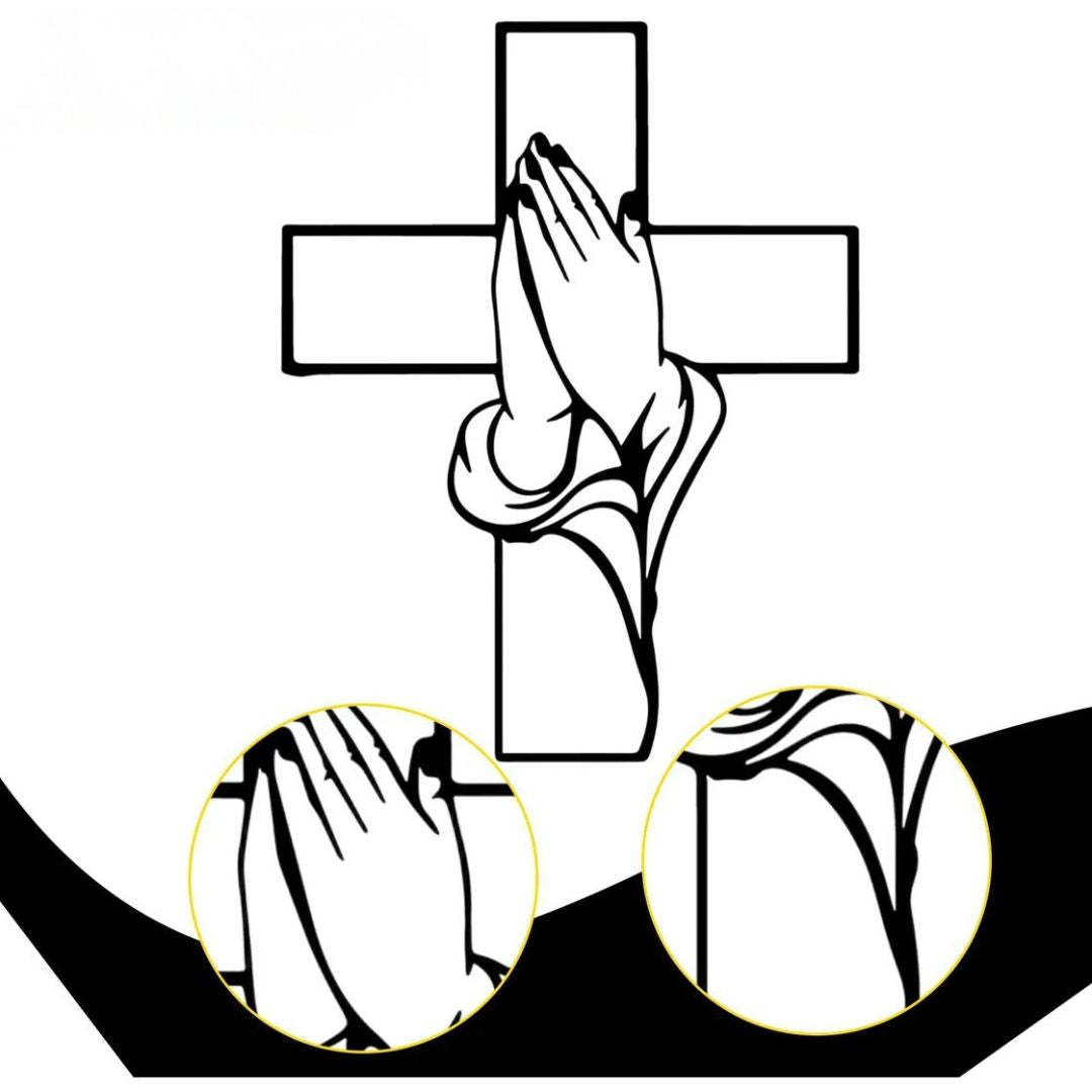 DECORACIÓN DE PARED CRUZ DE HIERRO FORJADO: Arte espiritual y elegancia minimalista✝️