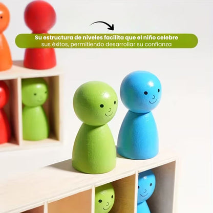 JUEGO MONTESSORI INTELIGENTE: Desarrollo cognitivo y diversión con colores🌈👨‍👩‍👧‍👦