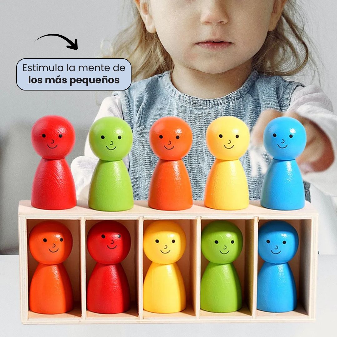 JUEGO MONTESSORI INTELIGENTE: Desarrollo cognitivo y diversión con colores🌈👨‍👩‍👧‍👦