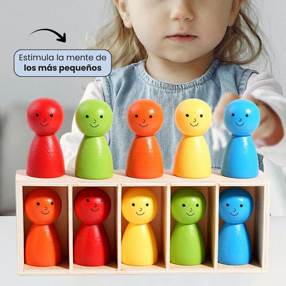 JUEGO MONTESSORI INTELIGENTE: Desarrollo cognitivo y diversión con colores🌈👨‍👩‍👧‍👦