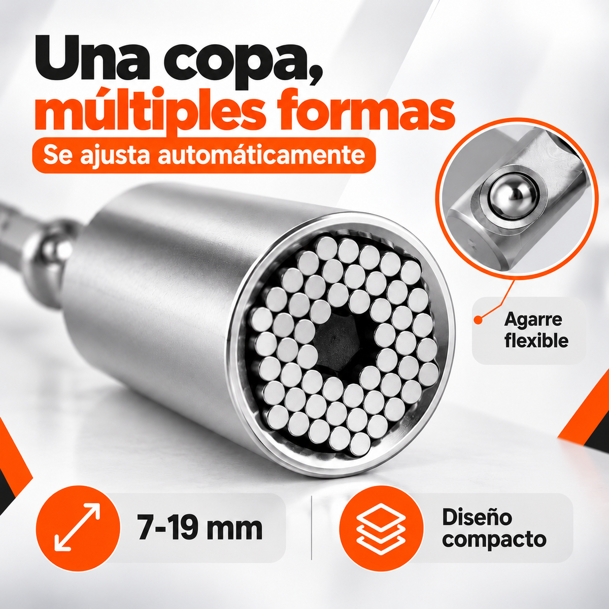 Set x2 Piezas Llave Copa Universal y Rache 🛠️