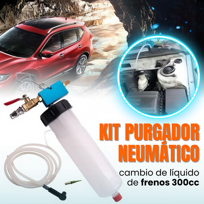 KIT PURGADOR NEUMÁTICO: Cambio de líquido de frenos 300cc🚗