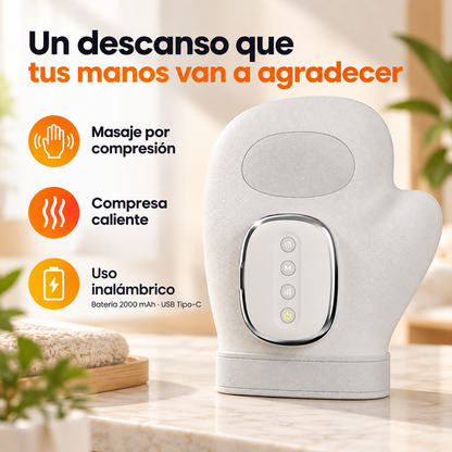 🤲Masajeador de Manos Inalámbrico con Compresión y Calor 💆‍♀️✨