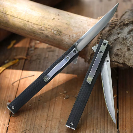 Cuchillo Plegable Táctico EDC: Hoja de Acero Inoxidable de Máxima Resistencia.