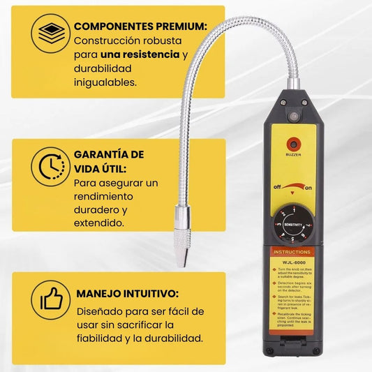 Detector de Fugas Halógeno Profesional: Precisión Anti-Microfugas⛽