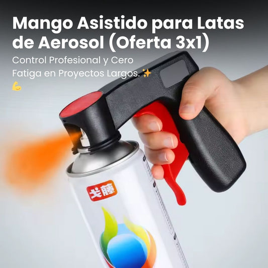 Mango Asistido para Latas de Aerosol (Oferta 3x1) | Control Profesional y Cero Fatiga en Proyectos Largos. ✨💪