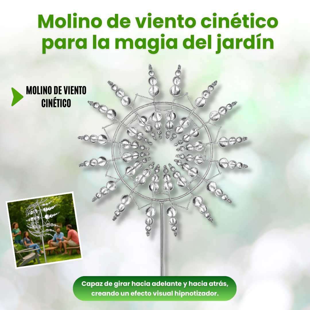 🍃🌬️MOLINO DE VIENTO CINÉTICO : Arte en movimiento y elegancia para tu jardín