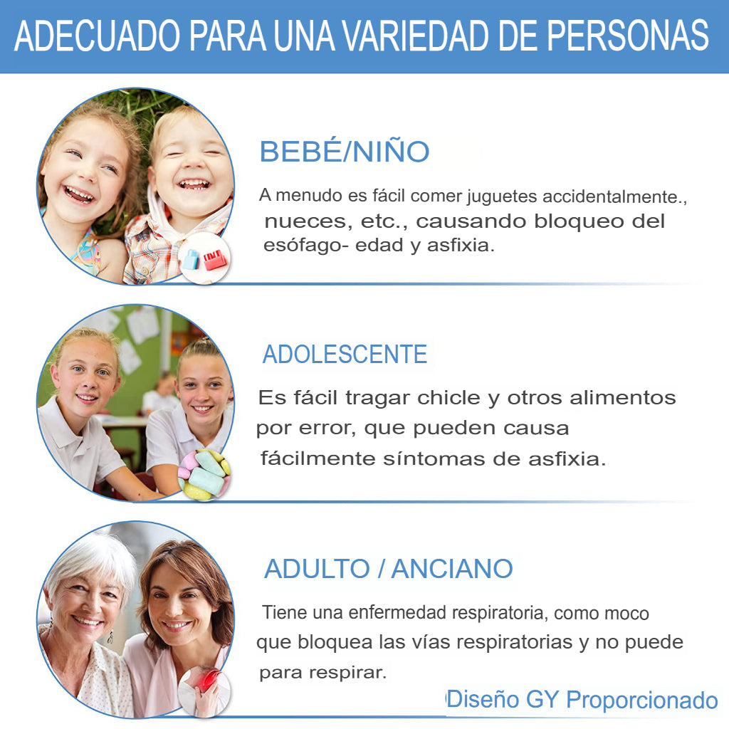 SafeBreath™ Dispositivo de rescate de asfixia