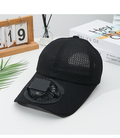 CoolCap Solar™ Gorra con ventilador recargable con energía solar