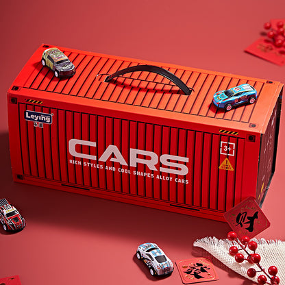 Speed Wheels™ Set de 48 carros de carreras con pista y caja de almacenamiento