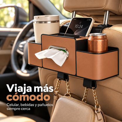🚗Organizador para Asiento Trasero con Porta Pañuelos 📦