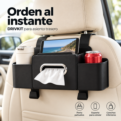 🚗Organizador para Asiento Trasero con Porta Pañuelos 📦