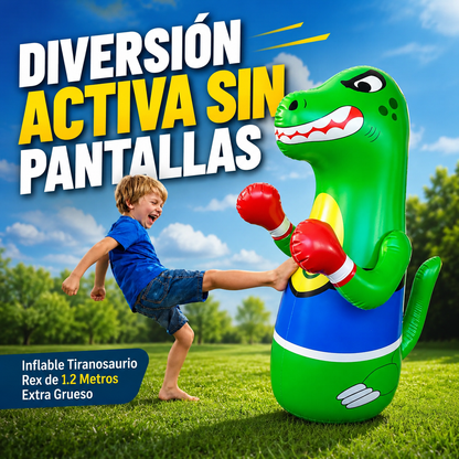 🦖🧑🏻‍🦱 Inflable Tiranosaurio Rex de 1.2 Metros Extra Grueso