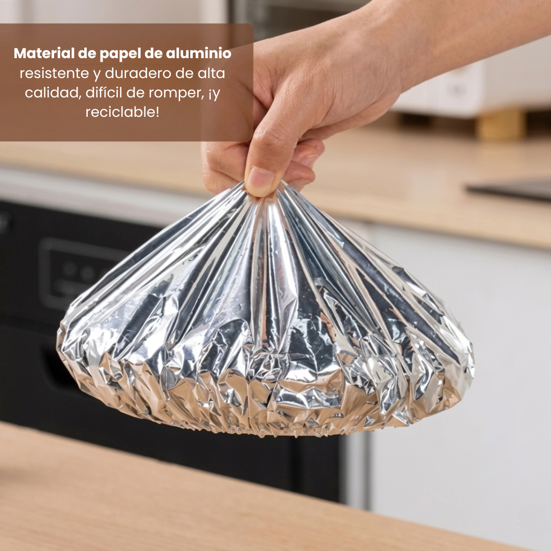 PACK X50 FUNDAS TÉRMICAS + Película de Aluminio Aislante de Grado Alimenticio🍉🥬