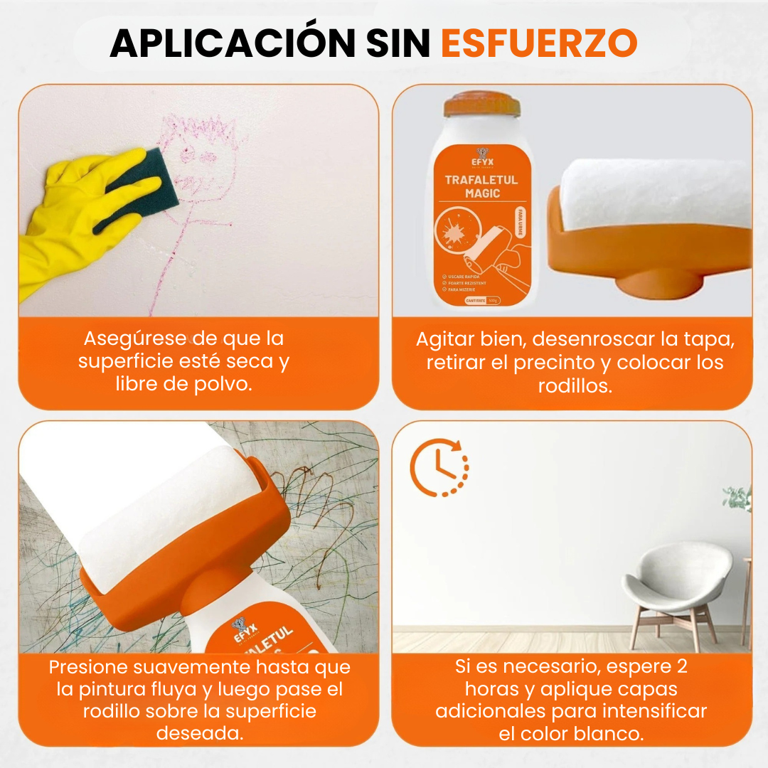 RODILLO DE PINTURA REPARADOR EFYX + Sistema de Retoque Mágico Todo en Uno⚡