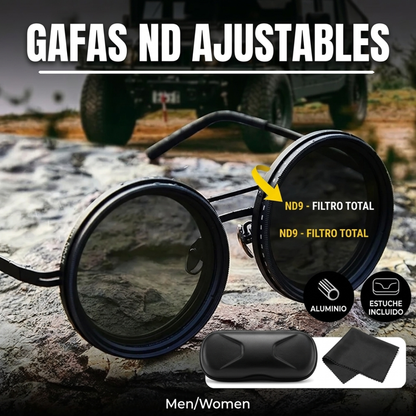 GAFAS DE SOL TÉCNICAS PRO + Filtro ND9 y Montura de Aleación de Aluminio☀️😎