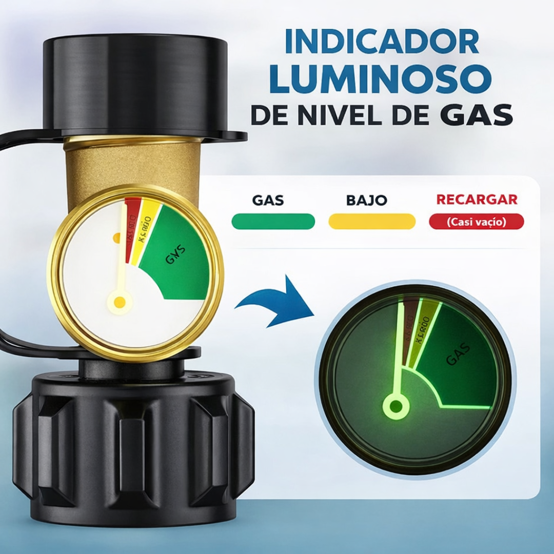 MEDIDOR DE GAS PROPANO PRO: Indicador de Nivel Universal para Tanques LP⛽