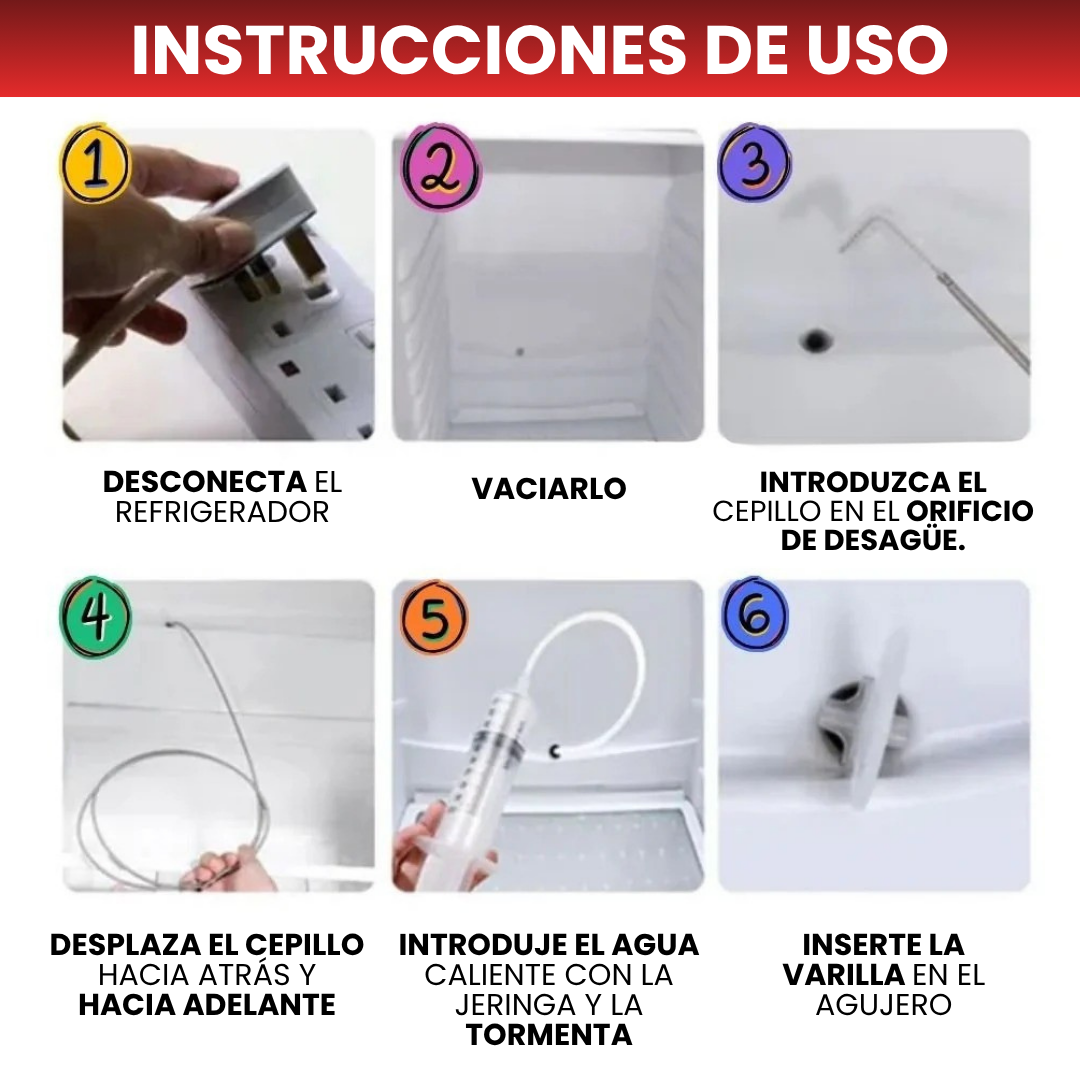SET DE LIMPIEZA PROFESIONAL X5: Sonda Flexible de 1.5 Metros para Desagües💉⚙️