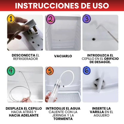 SET DE LIMPIEZA PROFESIONAL X5: Sonda Flexible de 1.5 Metros para Desagües💉⚙️
