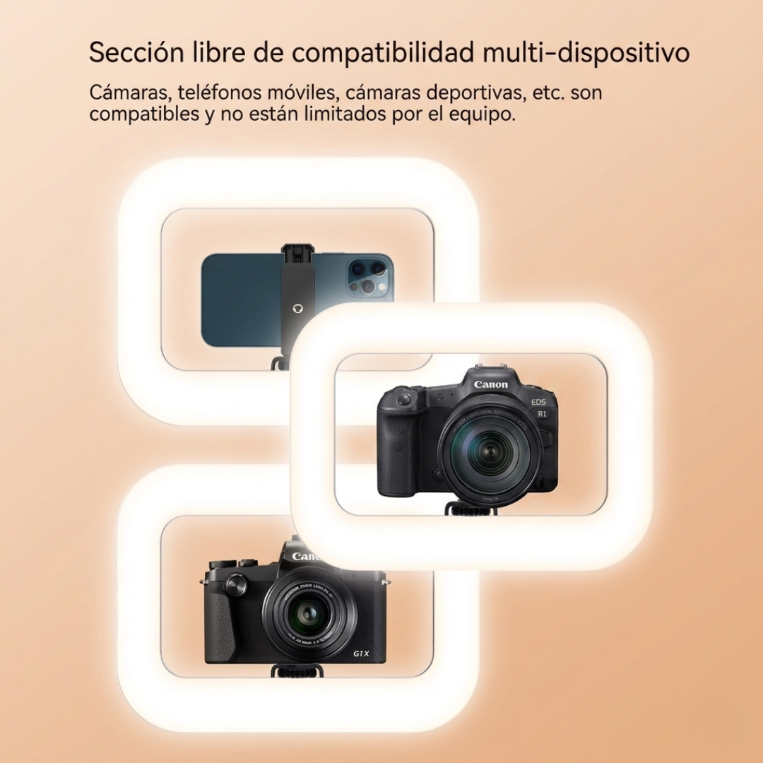 LÁMPARA LED MULTIFUNCIONAL: Soporte para Smartphone y Brazo Flexible💡📱