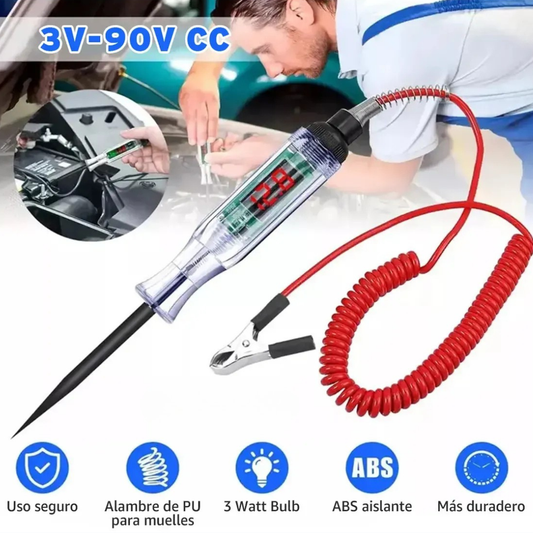 Probador de Circuitos Pro 6-24V: Detector de Voltaje con Luz de Control⚡🔌