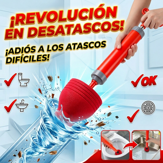 Desatascador Neumático Pro: Sistema de Aire Comprimido de Alta Potencia🛁🚽