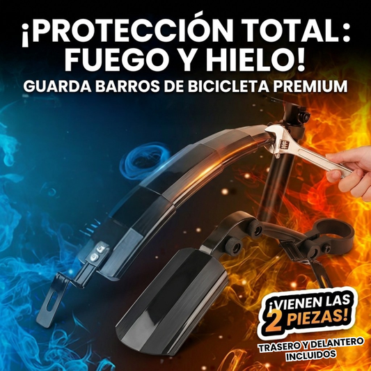 Set de Guardabarros Pro Telescópico: Sistema de Liberación Rápida (Par)🚴🏻🚲