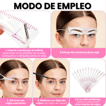 JUEGO DE PLANTILLAS x12 INSTABROW: 12 estilos de diseño y kit de definición🌈