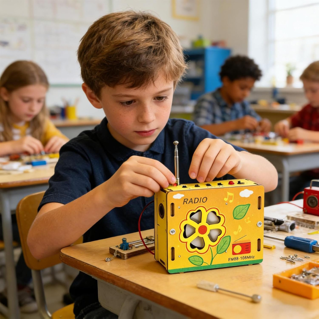 KIT DE RADIO DIY: Ingeniería creativa y aprendizaje STEM📻