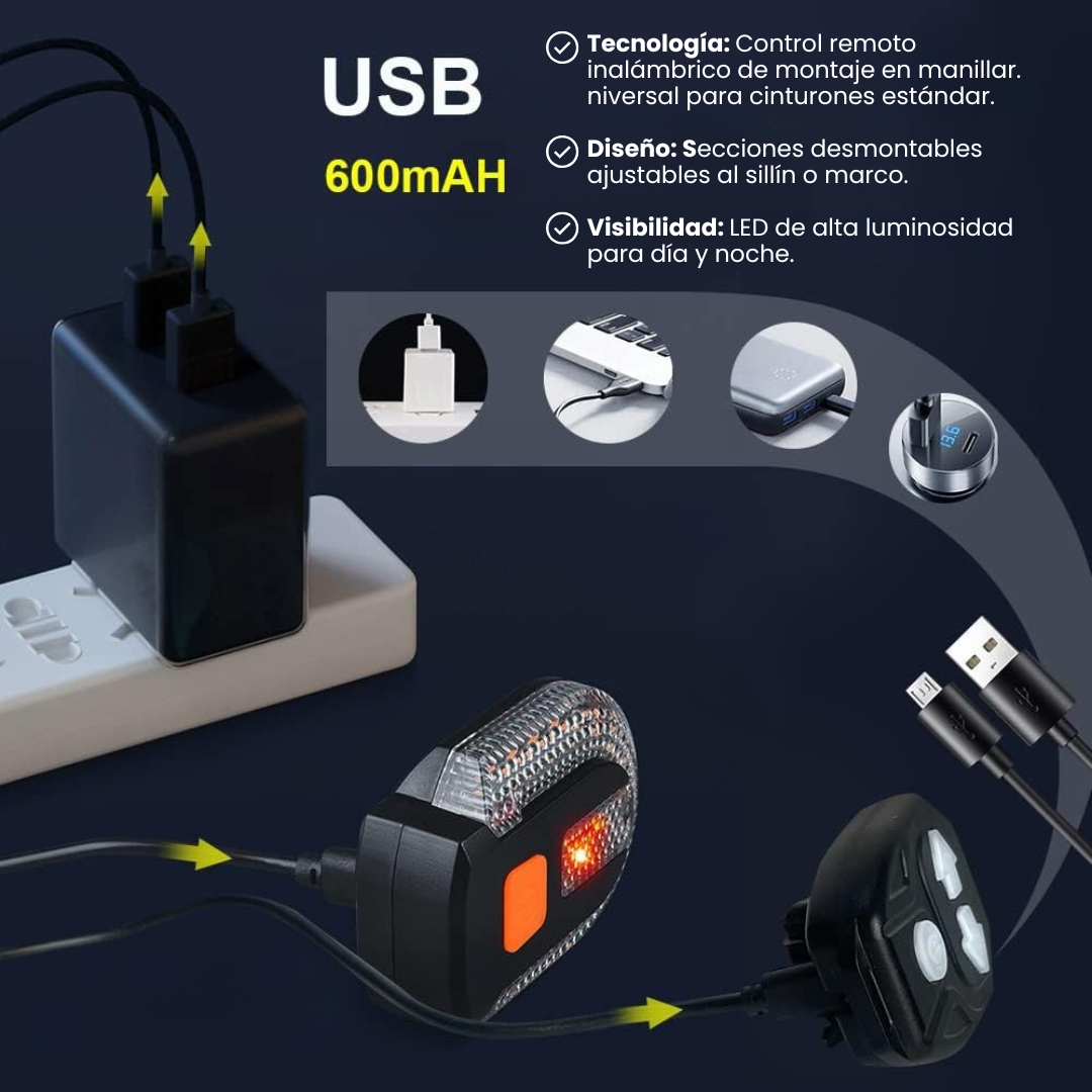 KIT DE DIRECCIONALES LED: Control inalámbrico y seguridad inteligente💡